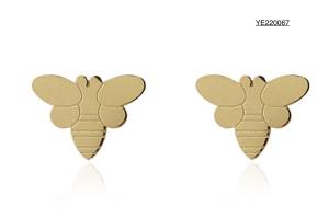 Quality Simple Luxury Silver Bee Earrings wholesale