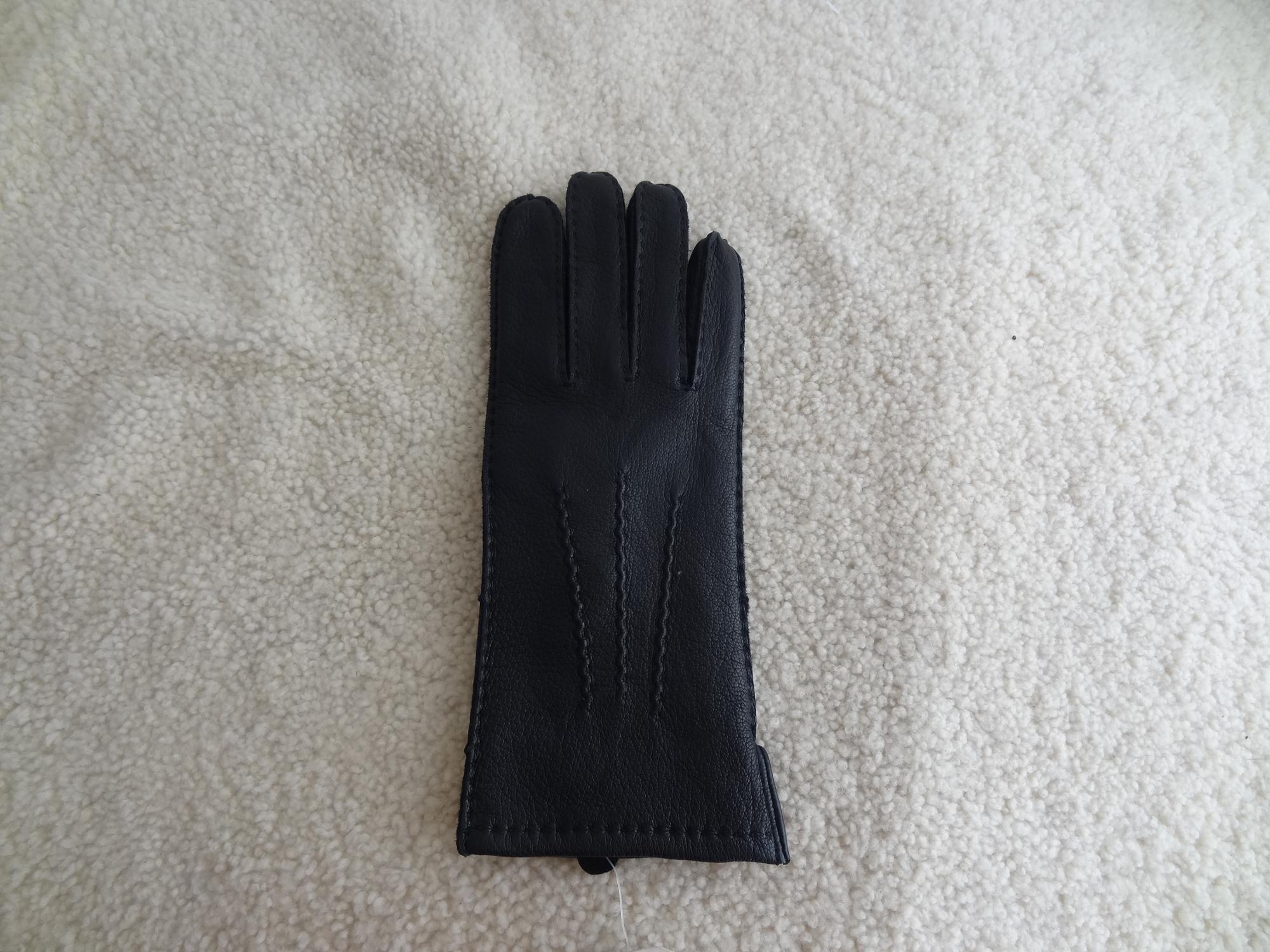 Ladies Classic Style Hand Sewing Deer Skin Leather Nappa Gloves