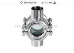 Zero Dead Angle No Retention Sanitary Stainless Steel Sight Glass