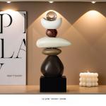 Customized Size Contemporary Bamboo Resin Art for Office Desk or Living Room