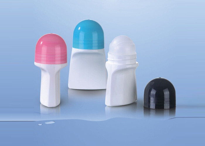 Plastic 50ml 60ml 1Oz Empty Roll On Bottle For Deodorant Custom Color Logo