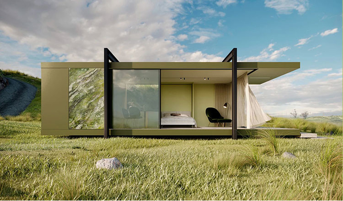 Prefab Modular Home Light Steel Frame Overwater Bungalow Light Steel Frame House