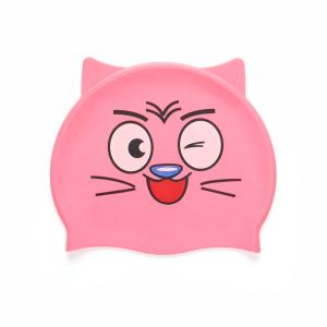 Quality Perimedes swimming hat cute design fish print attract Silicone eye for children swim children Cap-Junior boys and girls wholesale