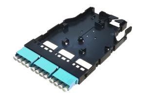 Quality 12LC Port Fiber Optic MTP MPO Cassettes Module Plastic High Density wholesale