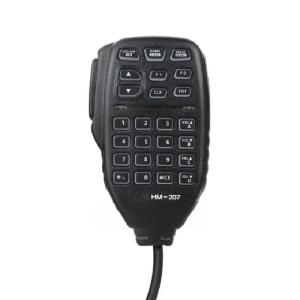Quality HM-207 PTT Waterproof Long Range Transmitter Black Walkie Talkie Microphone Speaker wholesale