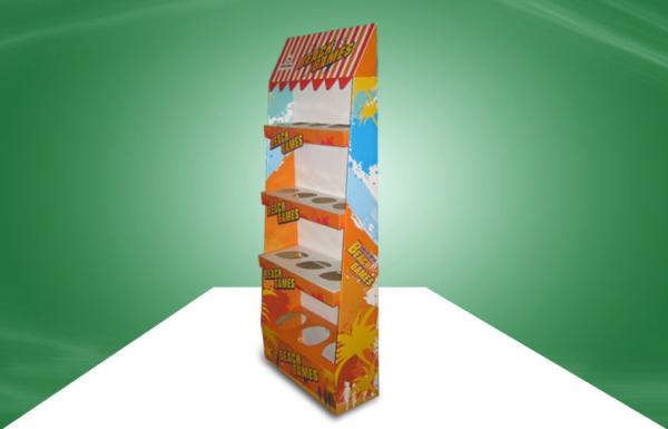 Eye - catching durable Cardboard Display Stands For Sport Products , customized