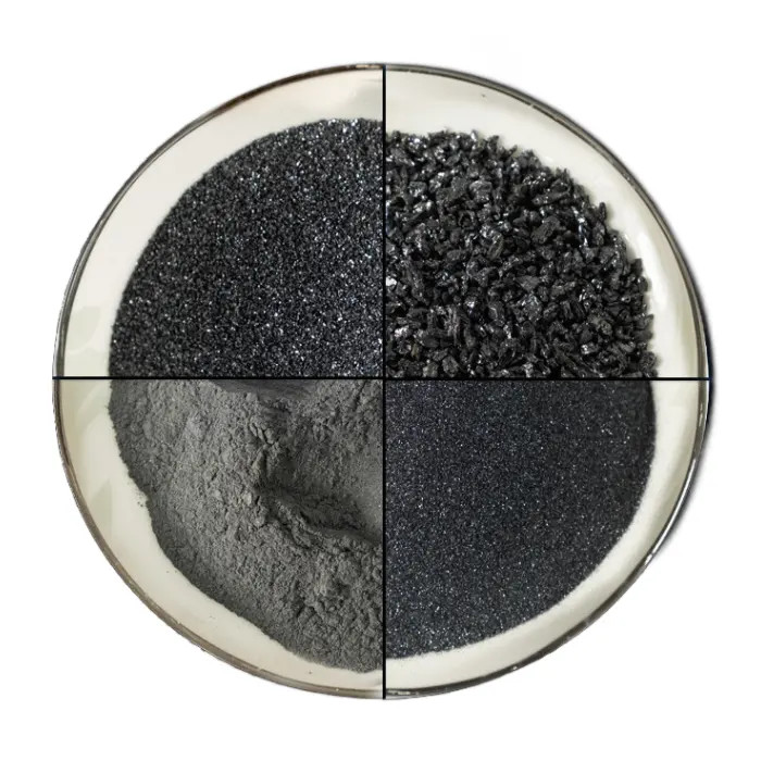 SiC80 / Black Silicon Carbide Granule / Silicium Carbide For Metallurgical Deoxidizer