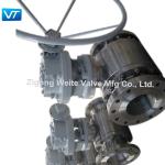 Gear Box DN 200 Metal Seal Ball Valve Spray Welding Tungsten Carbide