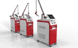 Quality Freckles pigment age spots removal q switch nd yag laser tattoo removal machines for sale wholesale