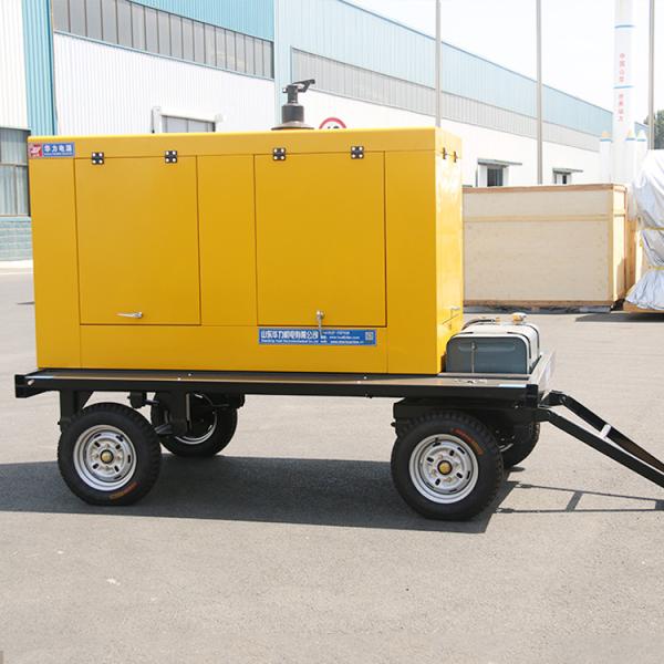Durable 200KW Trailer TypePortable Diesel Generator , Cummins 6ZTAA13-G2 Mobile