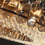 Led Crystal Chandelier For Living Dining Room Round Rectangle lounge lights(WH