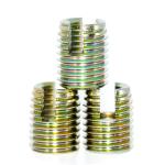 Stainless Steel Slotted Threaded Inserts Self Tapping M12x22 , 30200120500