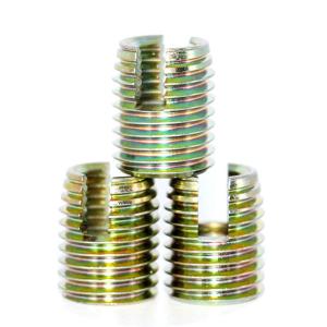 Quality Stainless Steel Slotted Threaded Inserts Self Tapping M12x22 , 30200120500 wholesale