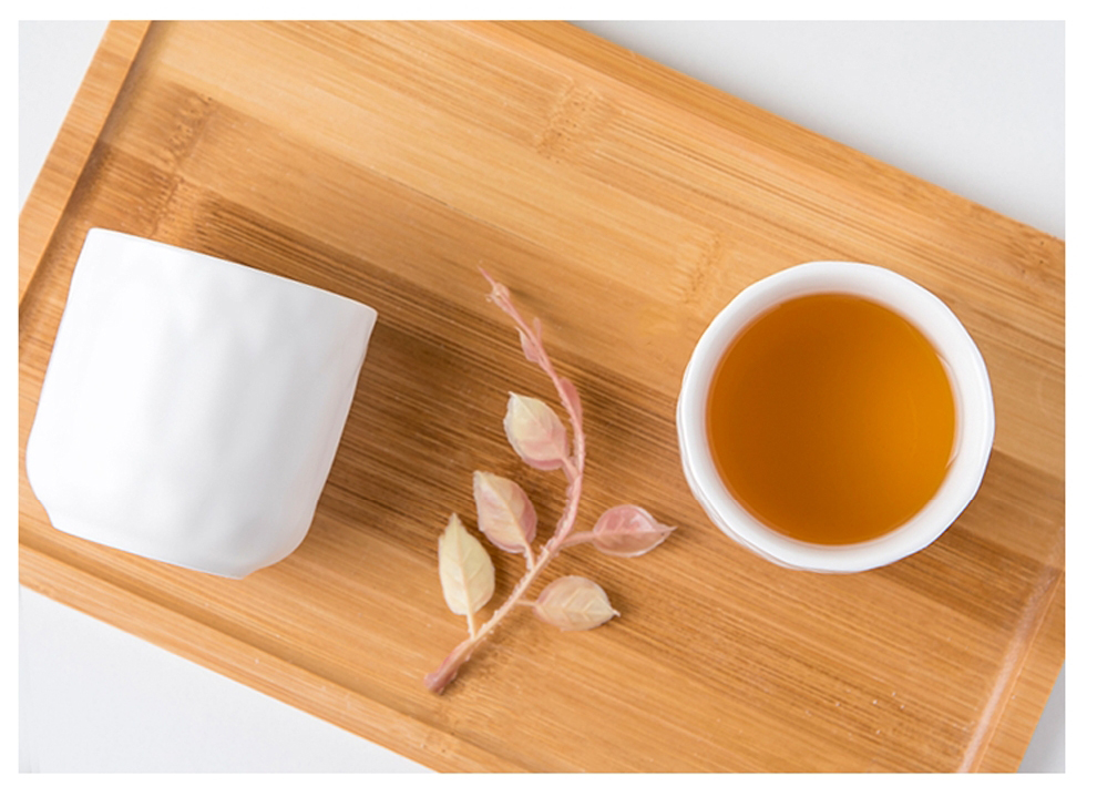 Sustainable Ceramic Type Porcelain Tea Set Of 6 Japanese White Tea Cups With Gift Box