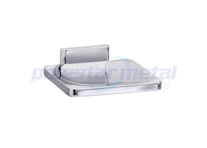 Hospital Bathroom Hardware Accessories 2-1/2" Width Polished Chrome Double Robe Hook