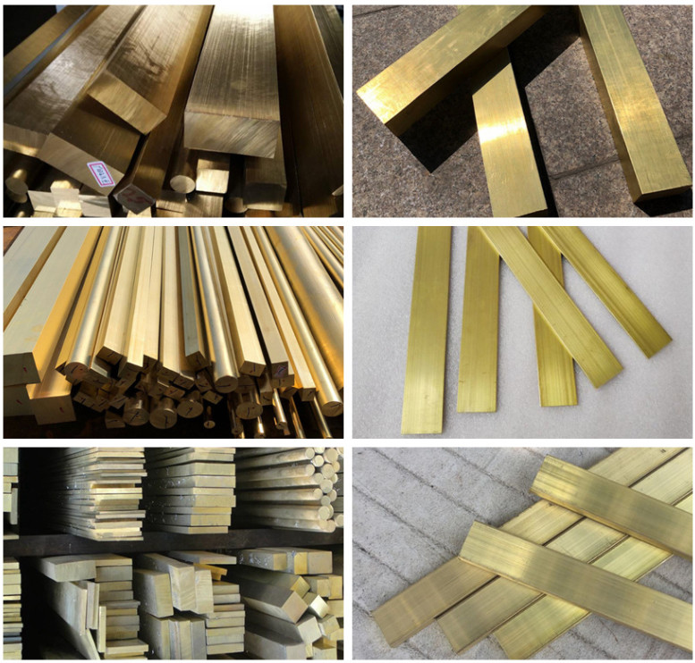 Smoothing Surface Fadeless Brass Flat Bars For Building Construction