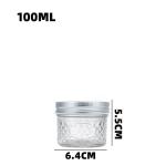 caviar honey jar clear glass jam pickles bottle empty wide mouth mason jar