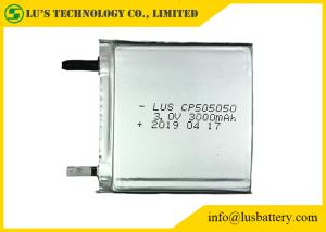 Quality 3.0 V CP505050 3000mah Limno2 Thin Battery Disposable Pouch Cell wholesale