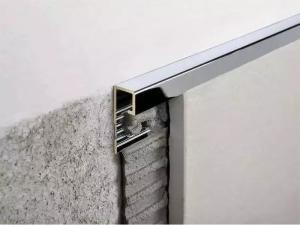 Quality Aluminum Alloy Tile Edge Trim Metal Finishing strips wall tile decoration wholesale