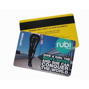 Quality High Quality Plastic Glossy PVC Name Business Card,4 Color offset printing magnetic stripe PVC Card for VIP card wholesale