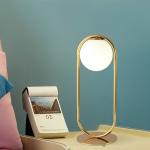 Contemporary Glass Ball Table Desk Lamp For Bedroom