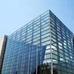 Exterior 4mm 50*50mm Glazed Aluminum Curtain Walls