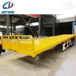 40ft Flat Deck Container Semi Trailer Bulk Cargo Transportation