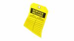 Industrial Plastic Safety Tag Customized Waterproof Plastic Material