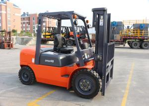 Quality 4 Ton Balance Weight Type Diesel Forklift Truck With 3M Lifting Height Wholly Integrated Frame wholesale