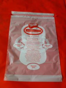 Quality Garment / Pillow Packaging Poly Bags , Clear plastic drawstring bags wholesale