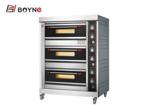 Quality Handle Electric Industrial Baking Oven Three Layers Six Trays wholesale