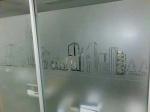 100 micron Sparkle Frosted Window Sticker Film For Office Decoration