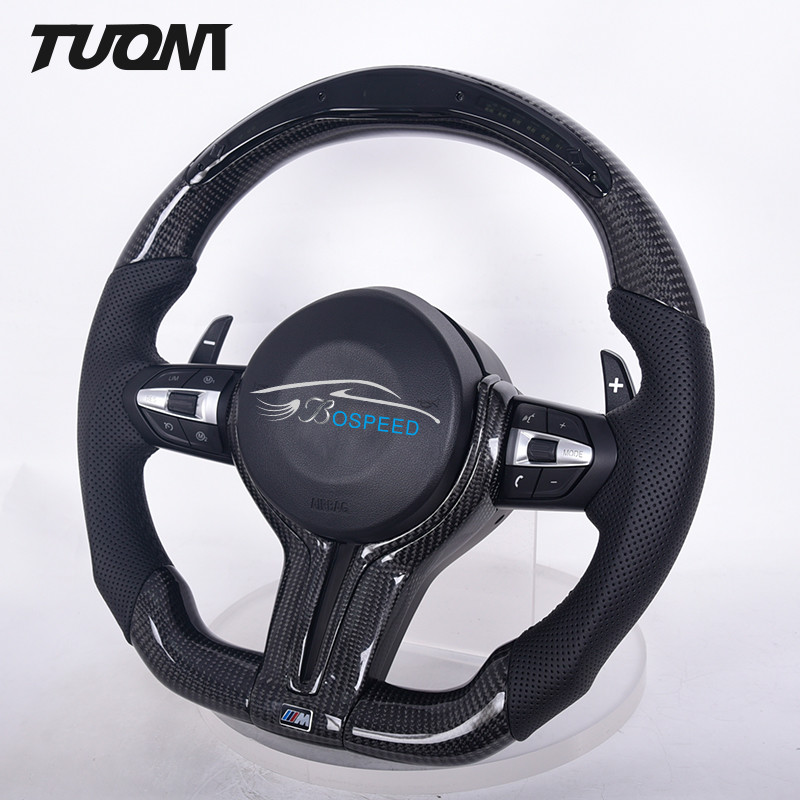 Universal BMW Carbon Fiber Steering Wheel Comfort With LED Display