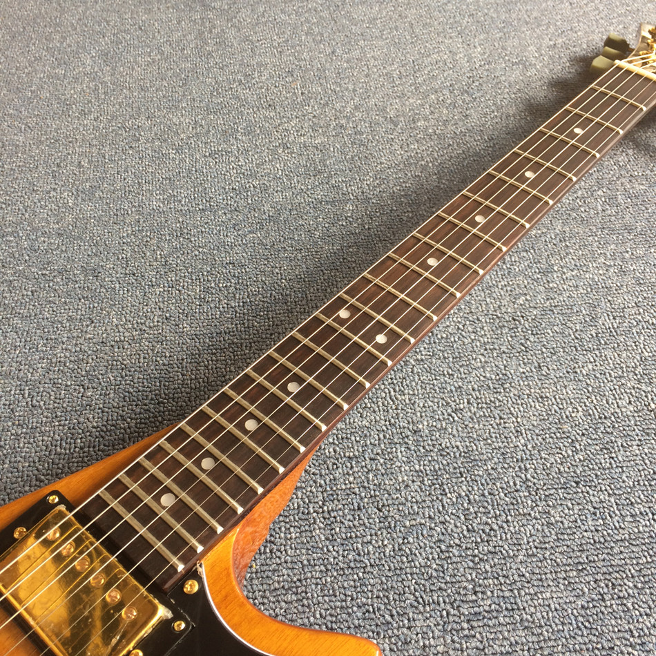 Custom V style electric guitar,Rosewood Fingerboard ,Dots inlays,Chrome hardware