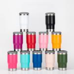 Customized Insulated Skinny Double Walled Stainless Steel Cup Holder Metal Beer
