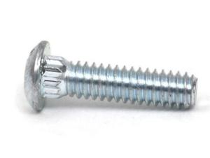 Quality Medium Carbon Steel Slotted Rib Neck Track Bolts M6x20 Size 6g Tolerance wholesale