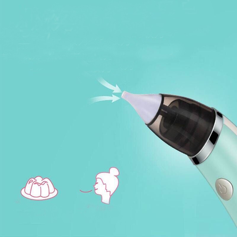 Electric Automatic Nose Cleaner,Baby Nasal Aspirator,2 Sizes of Silicone Tips