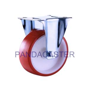 Quality Rigid Industrial Caster Wheels 330Lbs Polyurethane PU Trolley Wheels wholesale