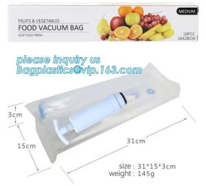 Quality Large 11&quot; x 50' Commercial Grade Vacuum Sealer Food Saver Storage Roll Bags, Vacuum Bag packaging snack/plastic food gra wholesale