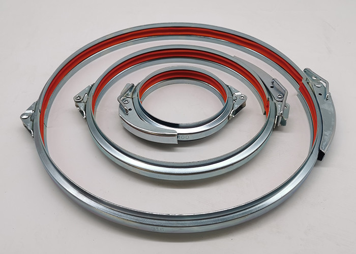 1.2mm 2 Inch Galvanized Pipe Clamps For Dust Extraction System