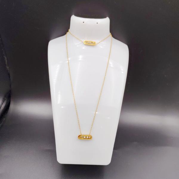 New Arrival Trendy High Polish Newest Gold Color Stainless Steel Earring