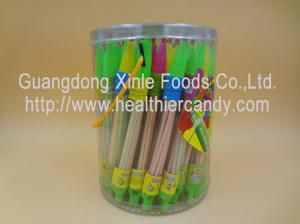 Quality Whistle Pen Sweet Sour CC Sticks Candy With Red / White / Pink Colour wholesale
