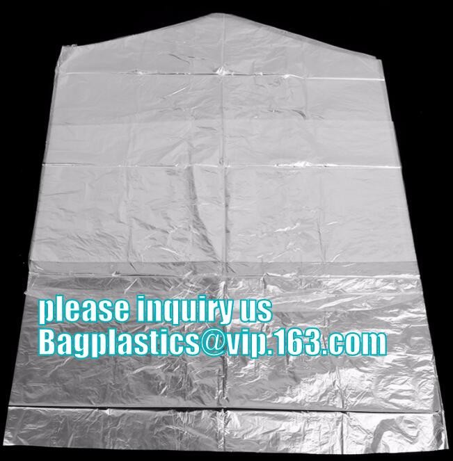 commercial clear pe ldpe poly hotel laundry roll up suit garment packaging dry cleaning cover plastic polythene bag for