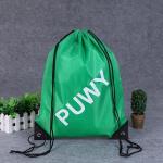 210D Polyester Bundle Pocket Reusable Grocery Tote Bags Nylon Drawstring