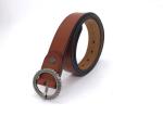 O Ring Pin Buckle 28mm Women's Fashion Leather Belts