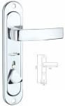45mm Thickness Zinc Alloy Chrome Plating Door Handle