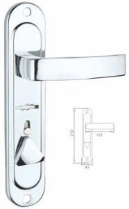 Quality 45mm Thickness Zinc Alloy Chrome Plating Door Handle wholesale