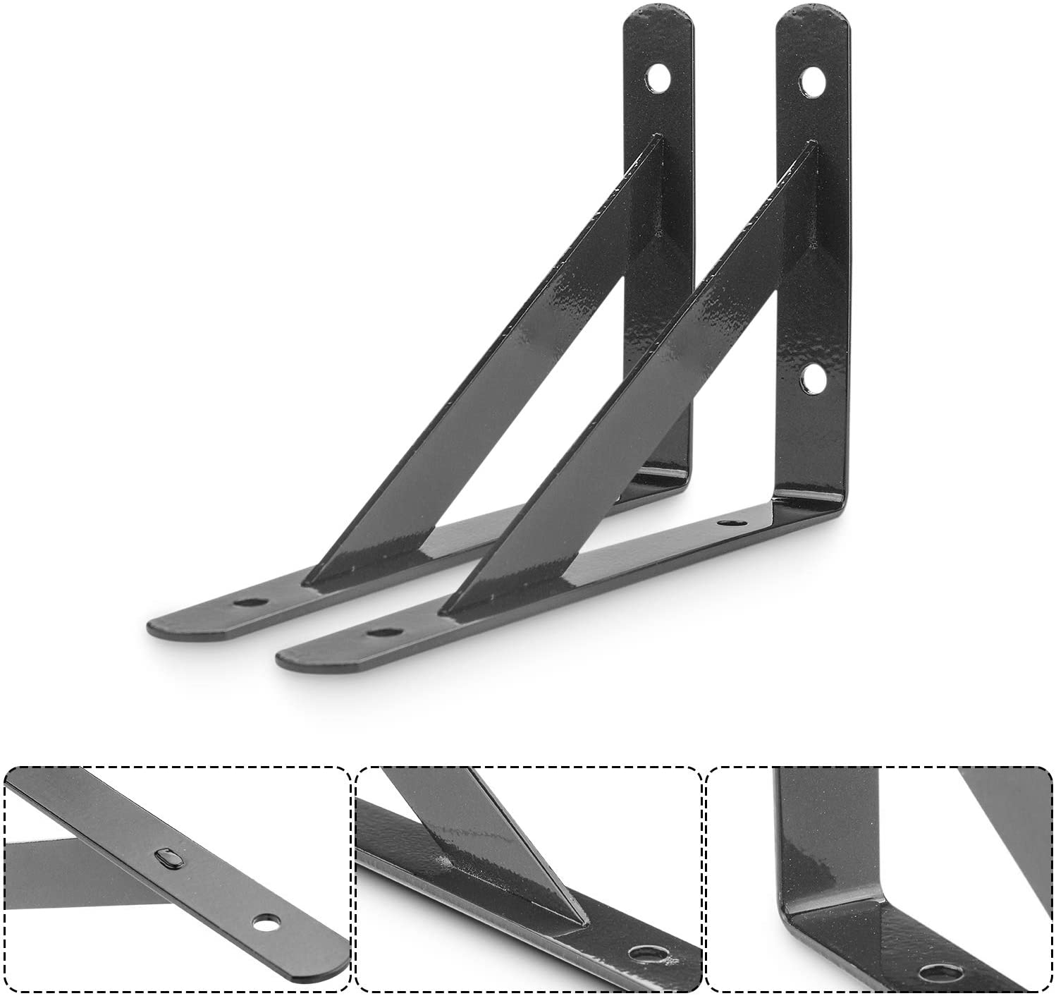 Stainless Steel 90 Degree Wall Mounted Floating Shelves Bracket for Decorative Shelf