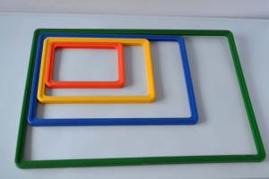 Quality Plastic Advertising Display Snap Frame / Poster Board Stand With Metal Base wholesale