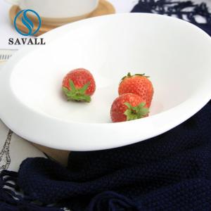 Quality Modern Bistro Trapezoidal Salad Bowl Porcelain Durable wholesale